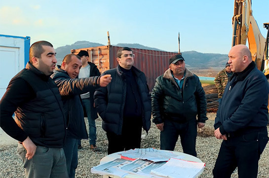 The President of the Republic got acquainted with the construction works of a new settlement being built for the residents of occupied Aknaghbyur