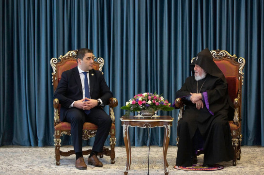 Католикос Всех Армян принял председателя парламента Грузии