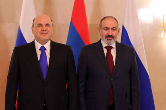 Пашинян и Мишустин обсудили широкий круг вопросов армяно-российского экономического сотрудничества