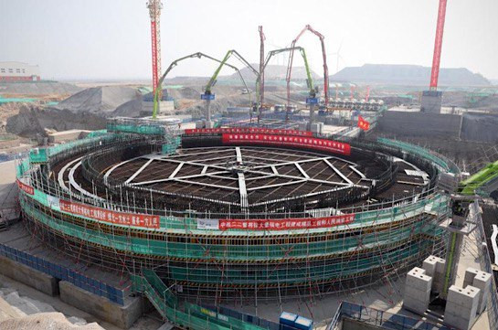 «Первый бетон» залит на энергоблоке № 4 АЭС «Сюйдапу» в Китае