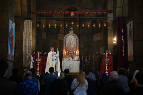 Համբարձման տոնին պատարագի սրբազան արարողություն է մատուցվել Սուրբ Գայանե վանքում
