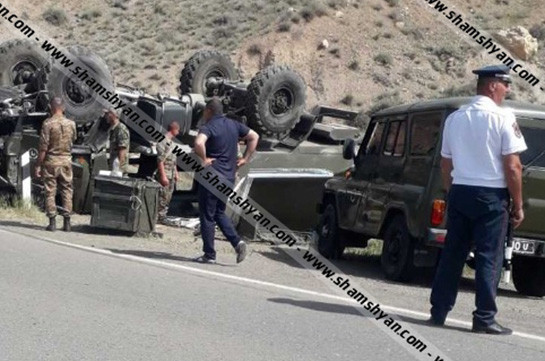 У одного из пострадавших в результате ДТП военнослужащих ВС Армении перелом ребра