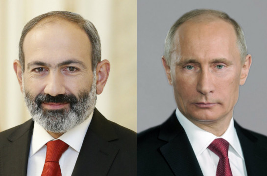 Пашинян и Путин обсудили обстановку вокруг Нагорного Карабаха