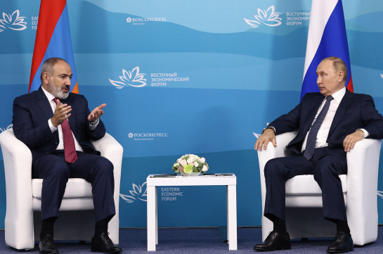 «Мне понравился форум, впечатлен Владивостоком»: состоялась встреча Никола Пашиняна и Владимира Путина