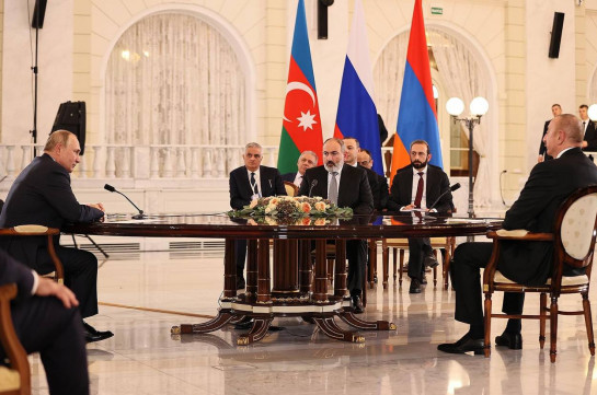 Полный текст заявления премьера Армении, президента Азербайджана и президента России