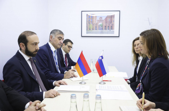 Главы МИД Армении и Словении обсудили вопросы международной и региональной повестки