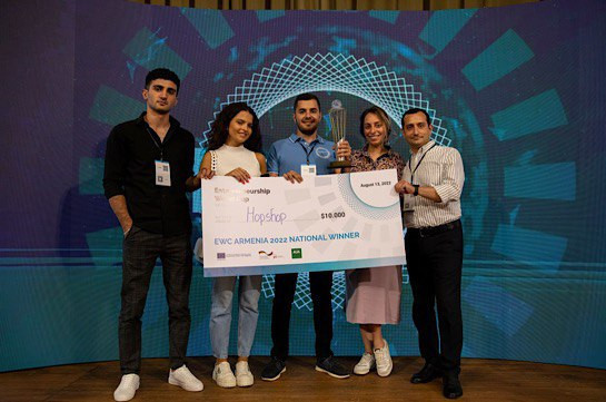EWC Armenia 2022’s National Winner HOPSHOP Advances to Entrepreneurship World Cup Global Finals