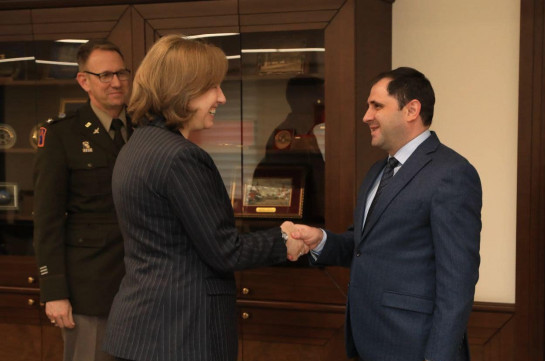 Армяно-американское оборонное сотрудничество обсудили Папикян и Квин