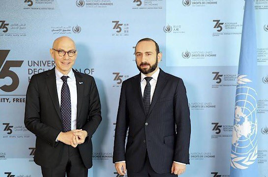 Глава МИД Армении встретился с Верховным комиссаром ООН по правам человека