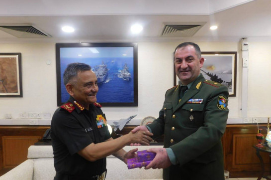 Начальники ГШ ВС Армении и Индии обсудили сотрудничество в области обороны