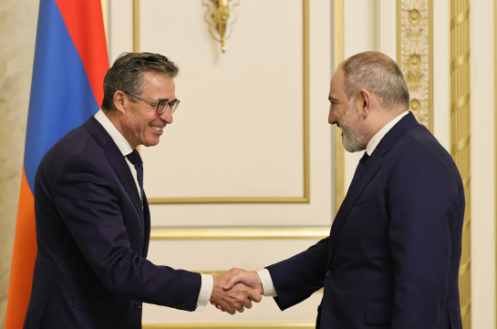 Пашинян и Расмуссен обсудили вопросы стабильности и безопасности на Южном Кавказе