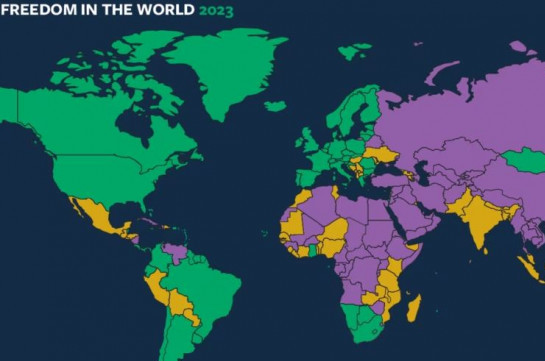 Հայաստանը մեկ հորիզոնականով նահանջել է Freedom House-ի ազատության աղյուսակում