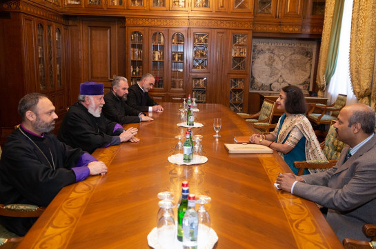 Католикос Всех Армян и посол Индии обсудили стоящие перед Арменией и Арцахом угрозы безопасности