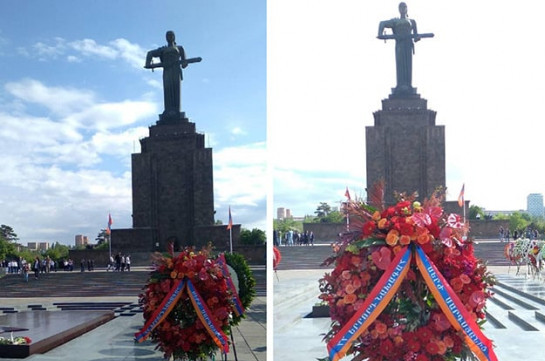 От имени Сержа Саргсяна возложен венок к памятнику Неизвестному солдату в Парке Победы