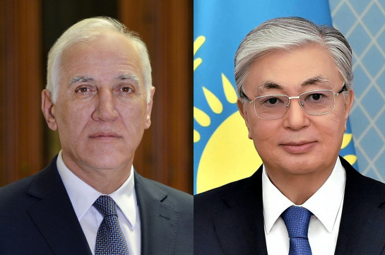 Ваагн Хачатурян поздравил президента Казахстана Касым-Жомарта Токаева