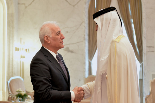Վահագն Խաչատուրյանը հանդիպել է Կատարի Պետության էմիր շեյխ Թամիմ բին Համադ Ալ Թանիի հետ