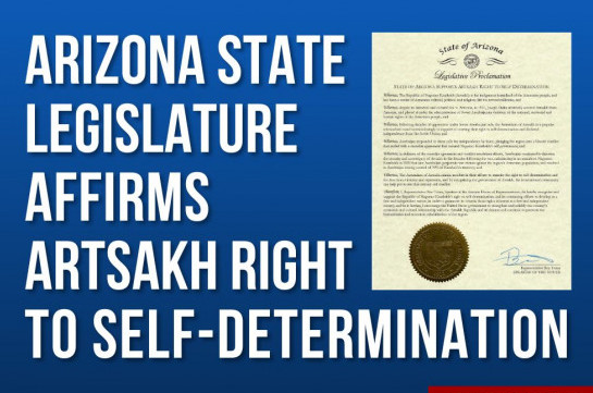 Палата представителей штата Аризона признала право Республики Арцах на самоопределение