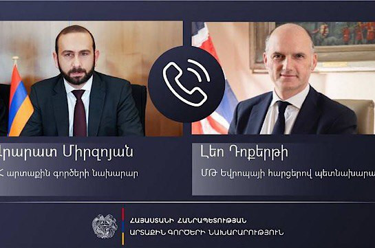 Арарат Мирзоян обсудил с Лео Дохерти последствия военной агрессии Азербайджана против народа Нагорного Карабаха