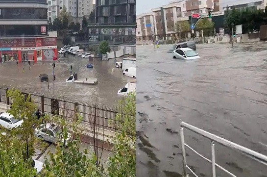 Ջրհեղեղներ՝ Թուրքիայում․ ջուրը լցվել է մետրոյի կայարան, փողոցները վերածվել են «լճերի». Լուսանկարներ