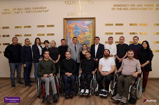 Byblos Bank Armenia donates New Year gift funds to Soldier's Home