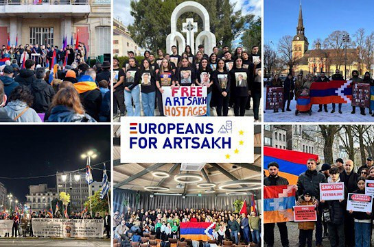 В более 50 европейских городах прошли акции в поддержку Арцаха