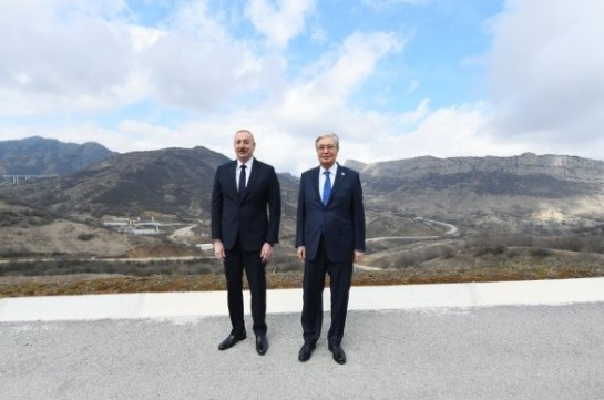 Президенты Азербайджана и Казахстана посетили оккупированный Шуши: Фото