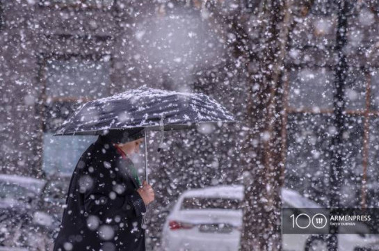 Новый циклон приближается к Армении, снегопад продолжится