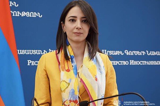 Пресс-секретарь МИД: Армения получила предложения азербайджанской стороны по проекту «Мирного договора»