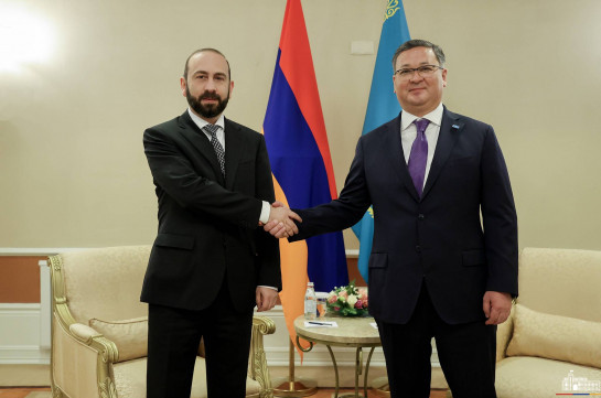 Հայաստանի և Ղազախստանի ԱԳ նախարարների հանդիպմանը մտքեր են փոխանակվել տարածաշրջանային հարցերի շուրջ