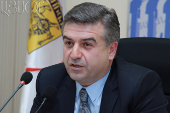 Yerevan Mayor speaking on demonstrations 